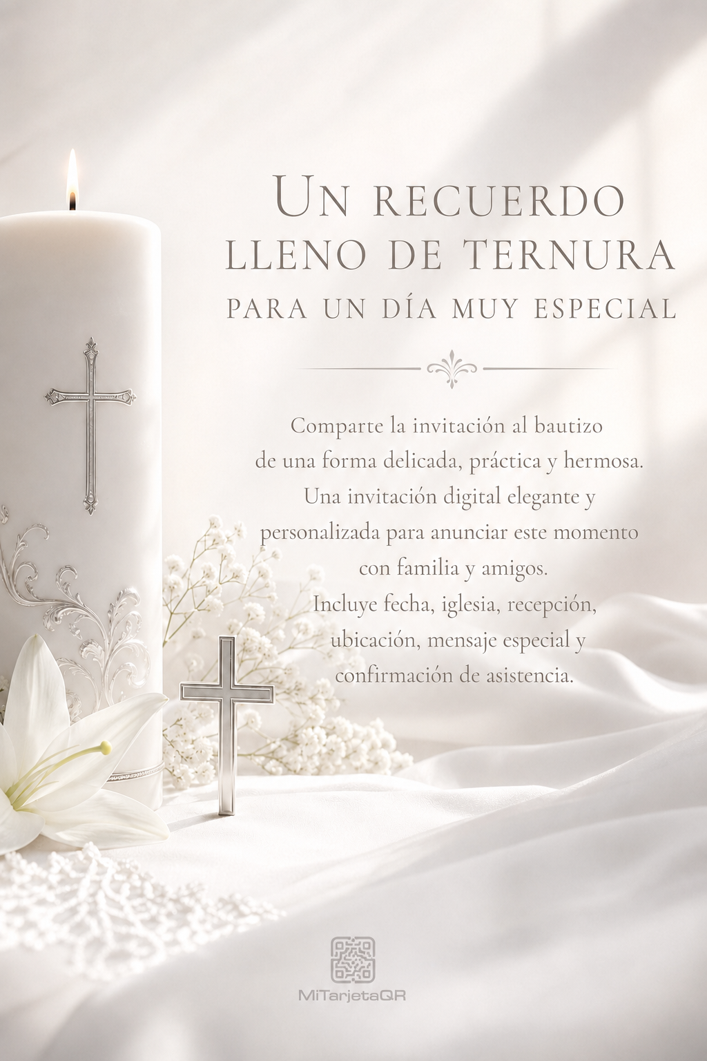 Invitación digital - BAUTIZO