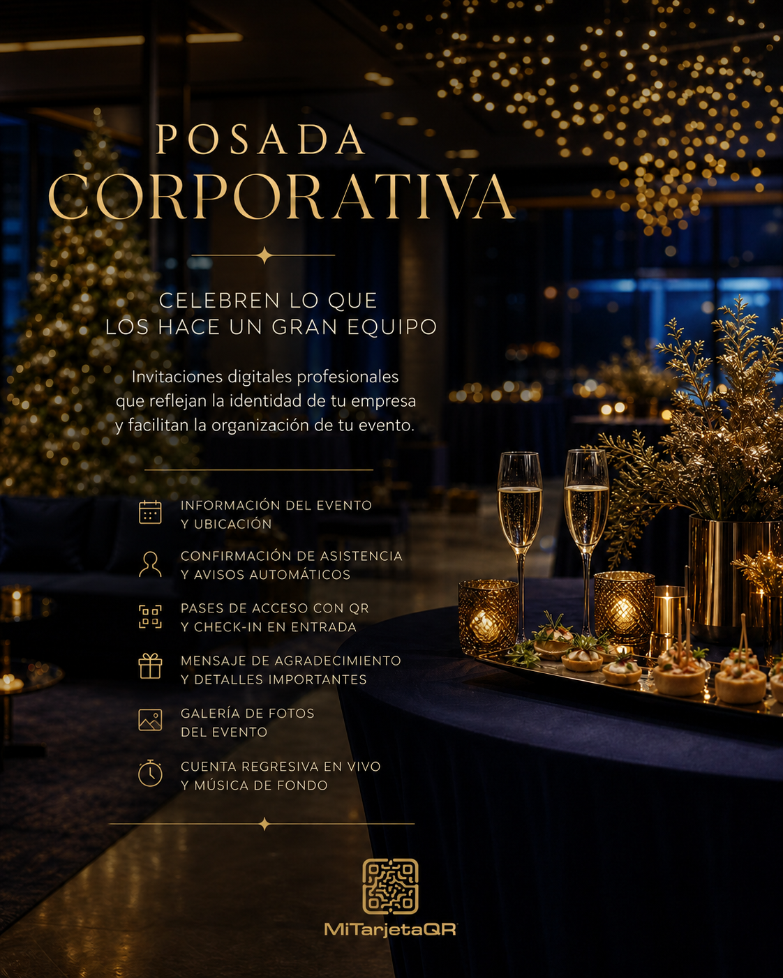 Invitación digital - POSADA CORPORATIVA