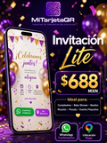 Invitación digital con QR para tu evento - Lite